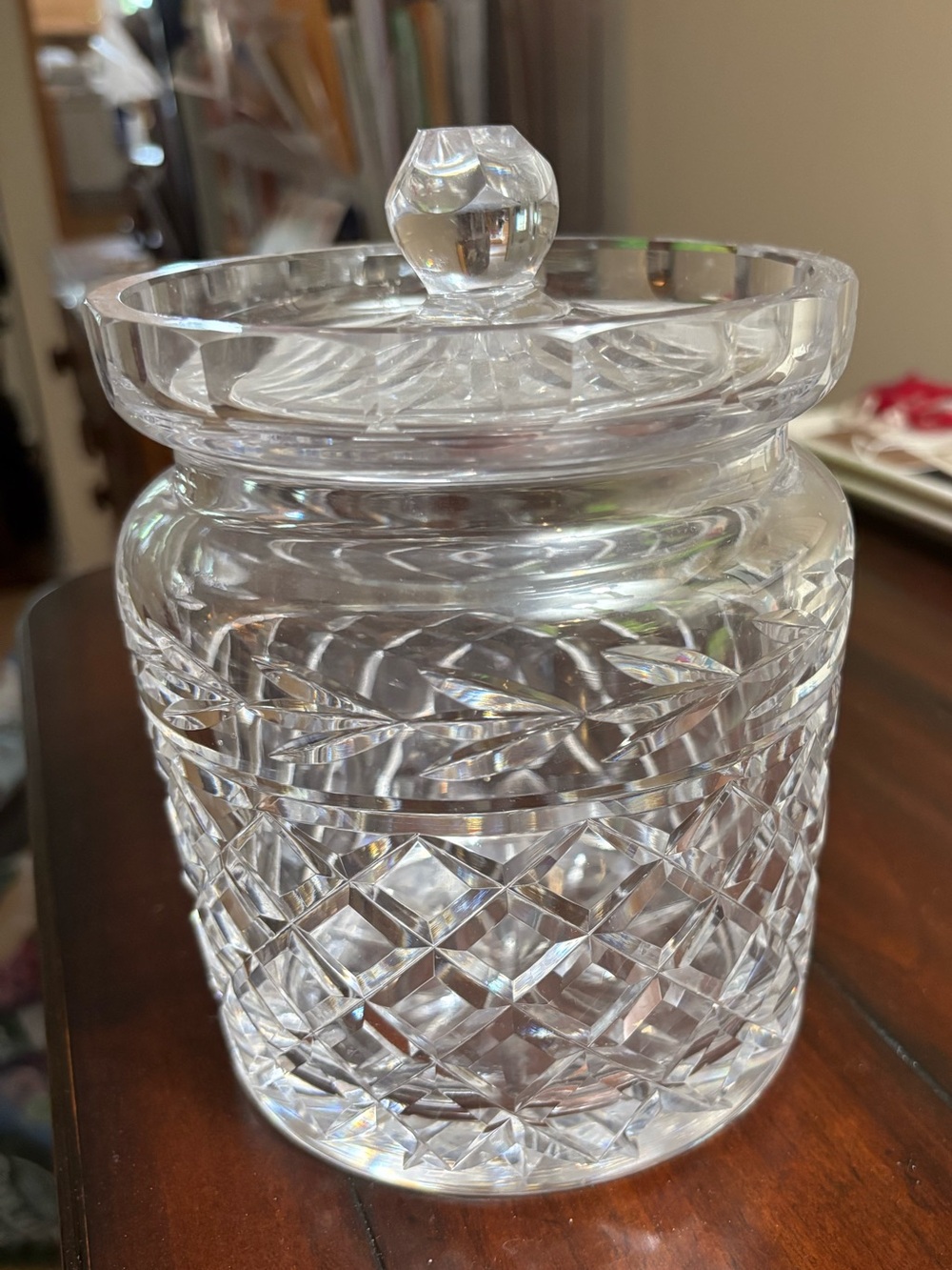Waterford Crystal Lidded Jar - Glass Candy Jar